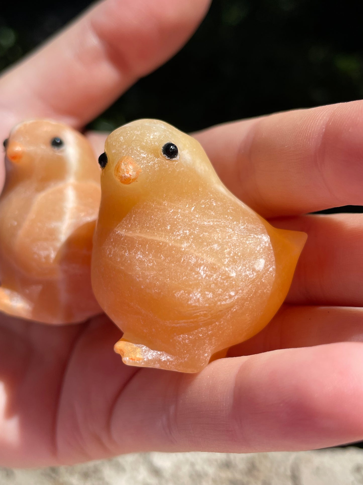 Orange Calcite Chickens