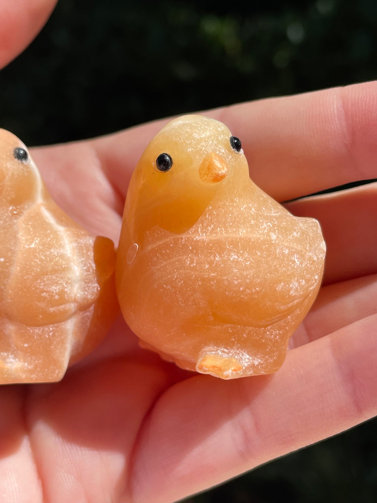 Orange Calcite Chickens