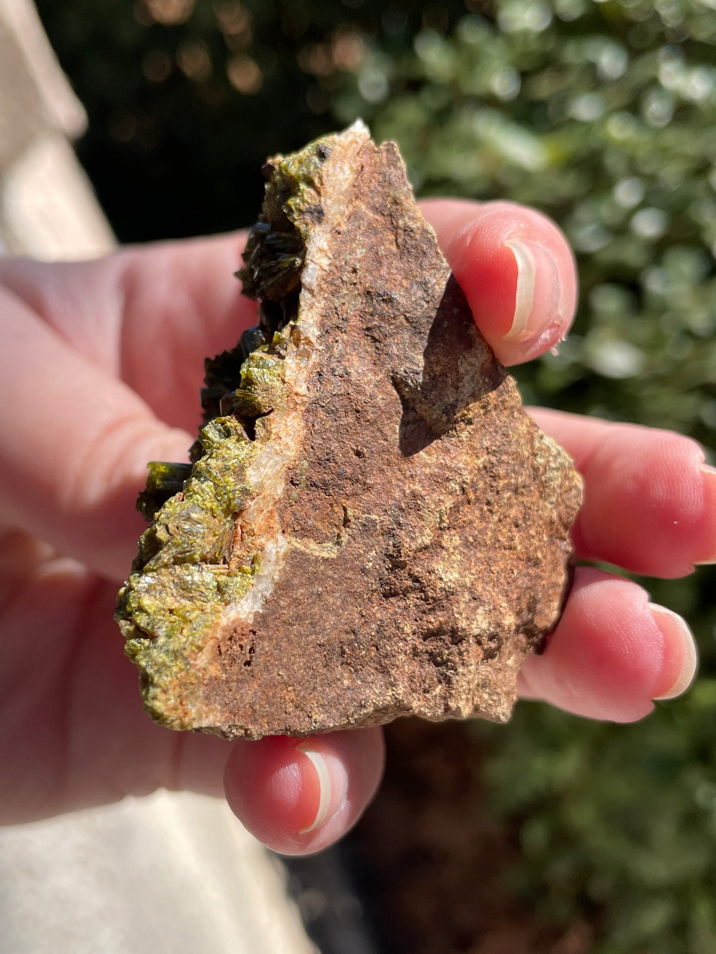 Fairy Quartz - Quartz with Epidote Crystal