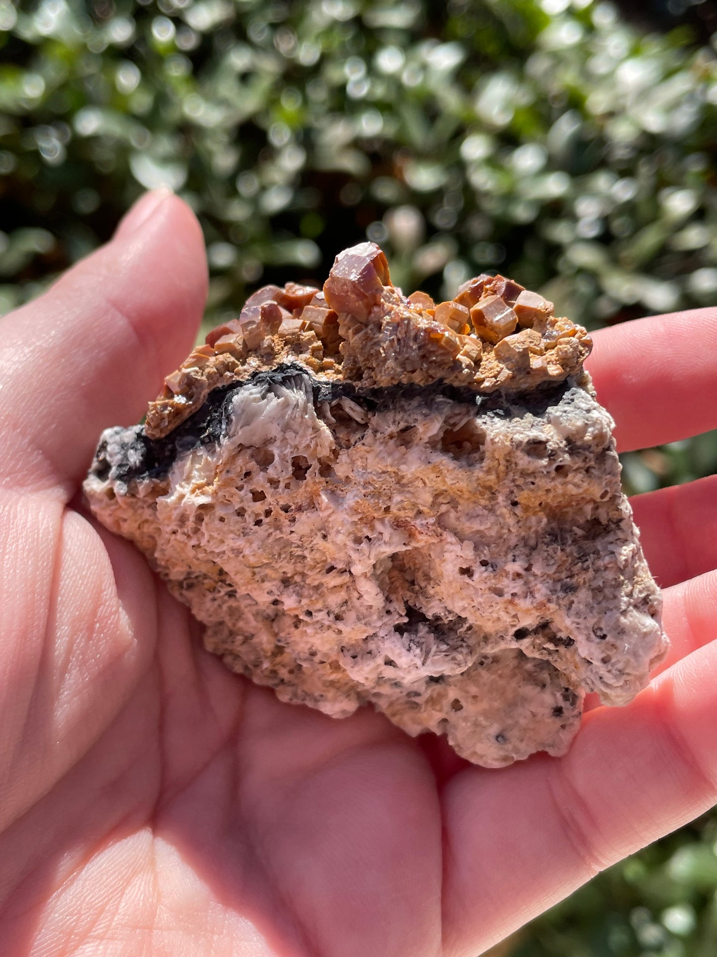 Vanadinite and Barite Crystal Mineral Specimen