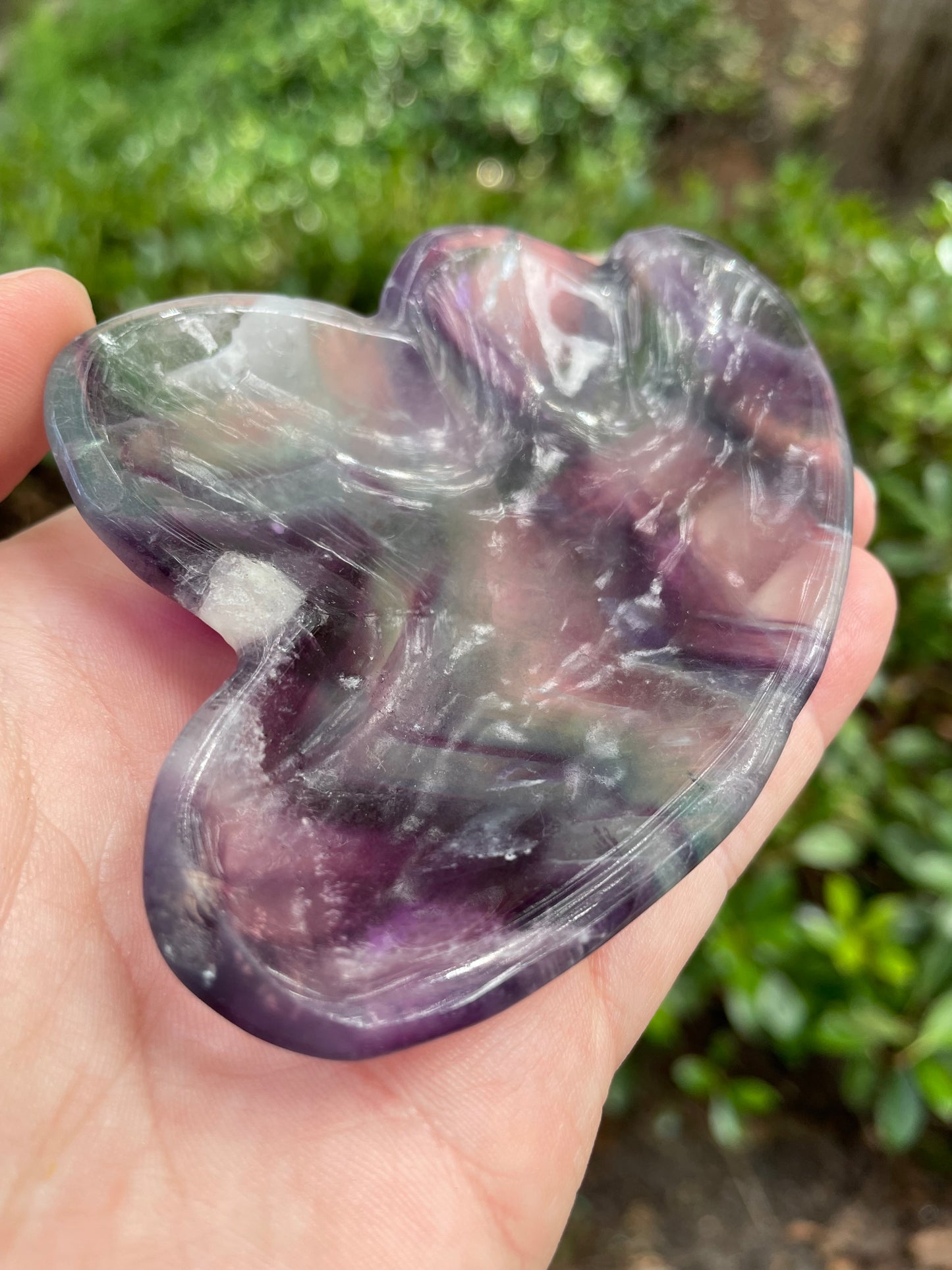 Rainbow Fluorite Cloud Crystal Dish