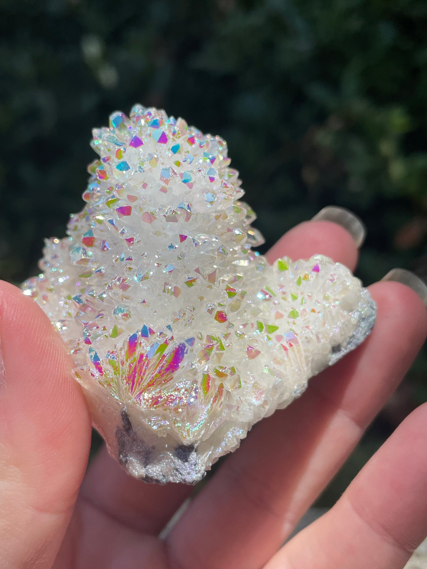 Angel Aura Coated Quartz Crystal
