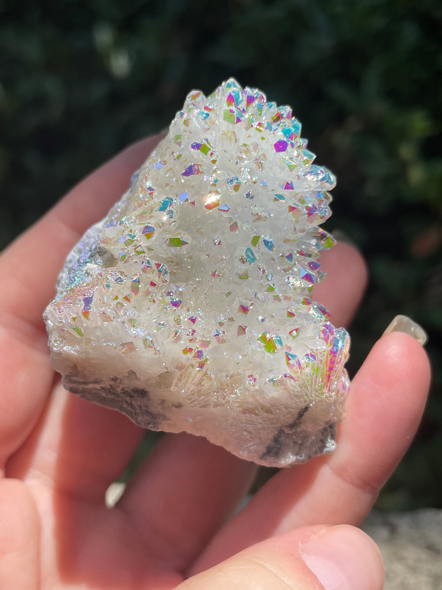Angel Aura Coated Quartz Crystal