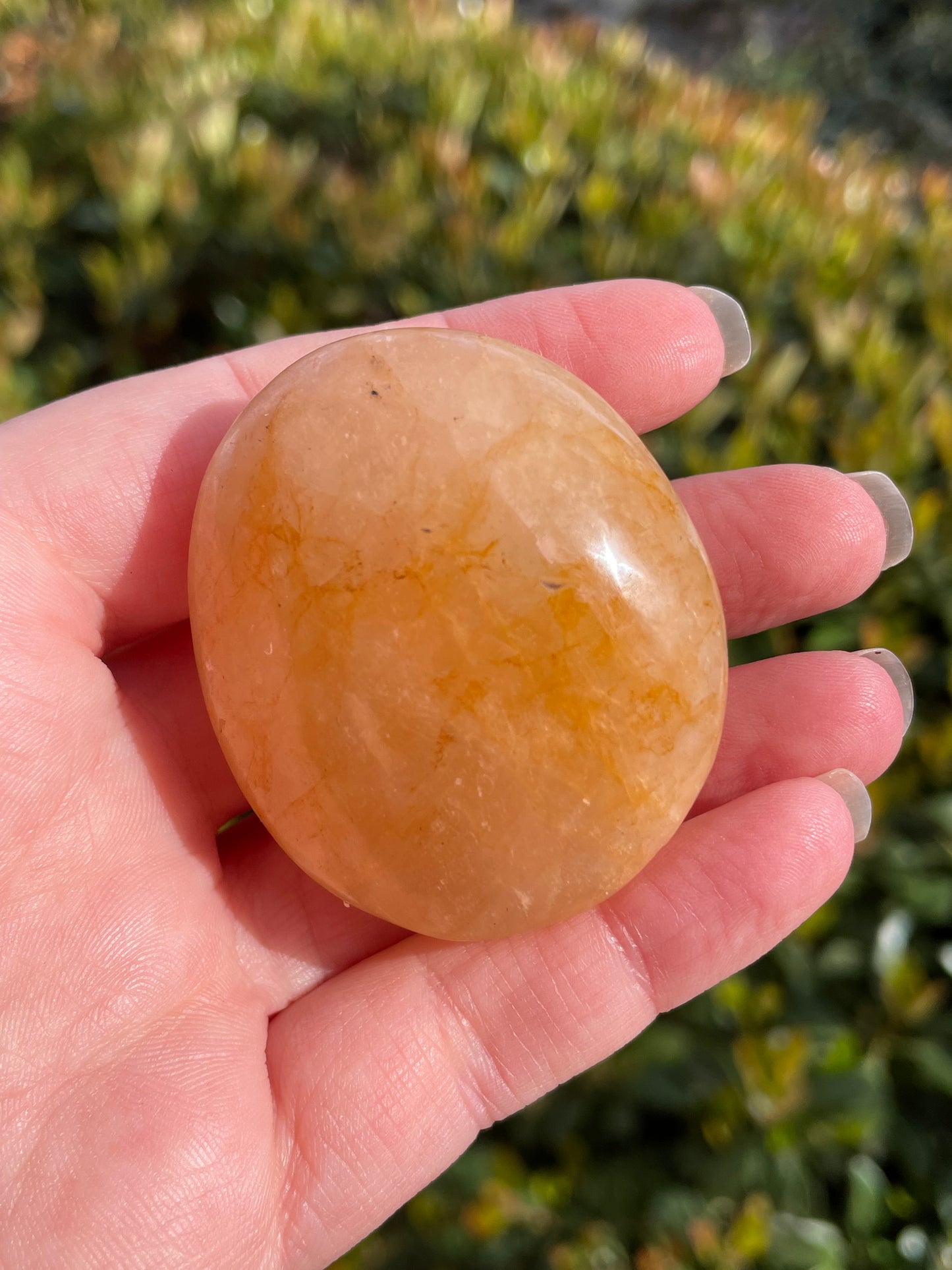 Golden Healer Quartz Palm Stones