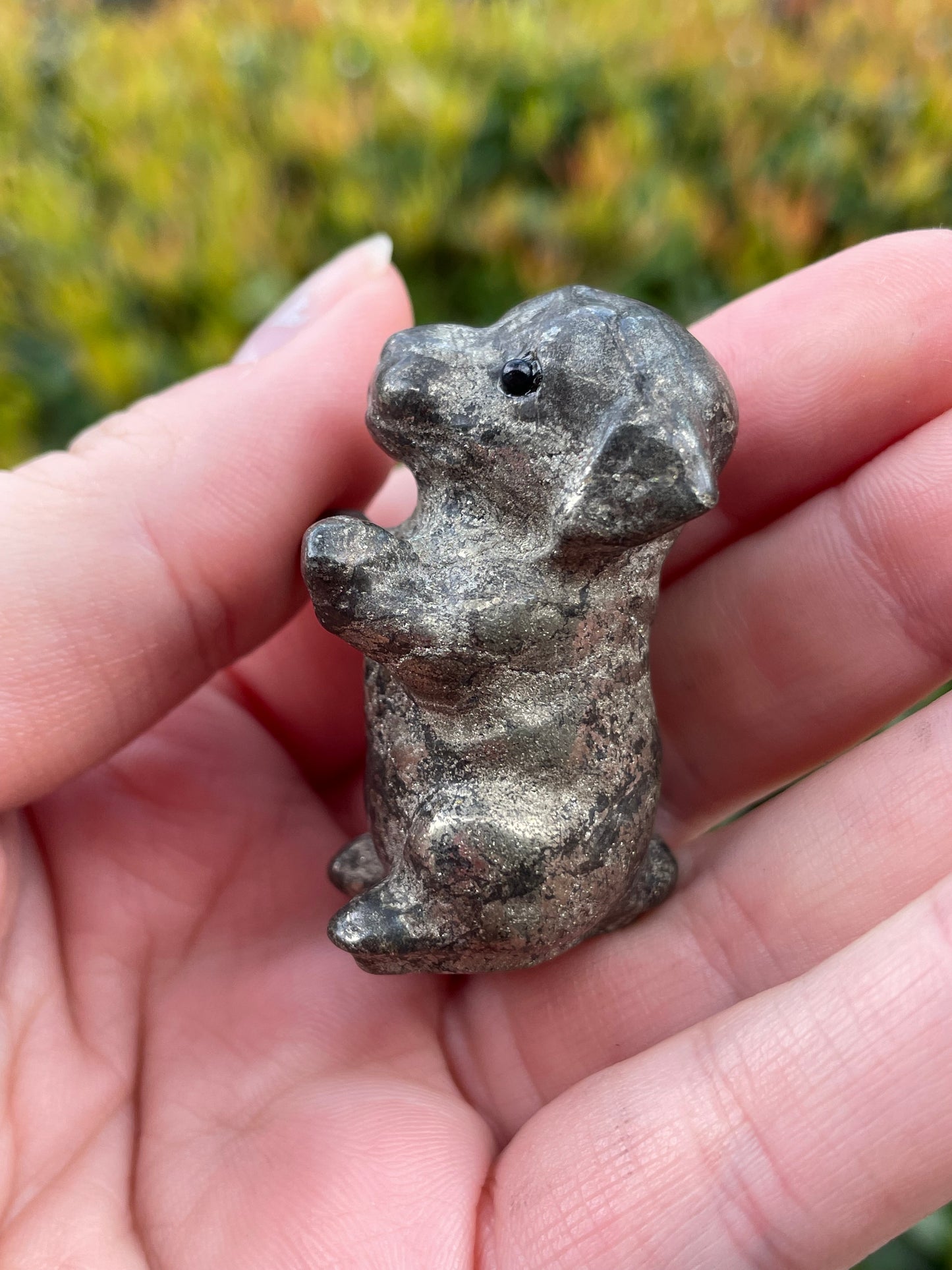 Pyrite Dog Carvings