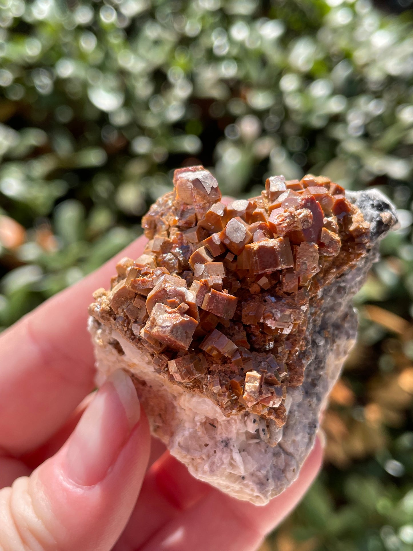 Vanadinite and Barite Crystal Mineral Specimen