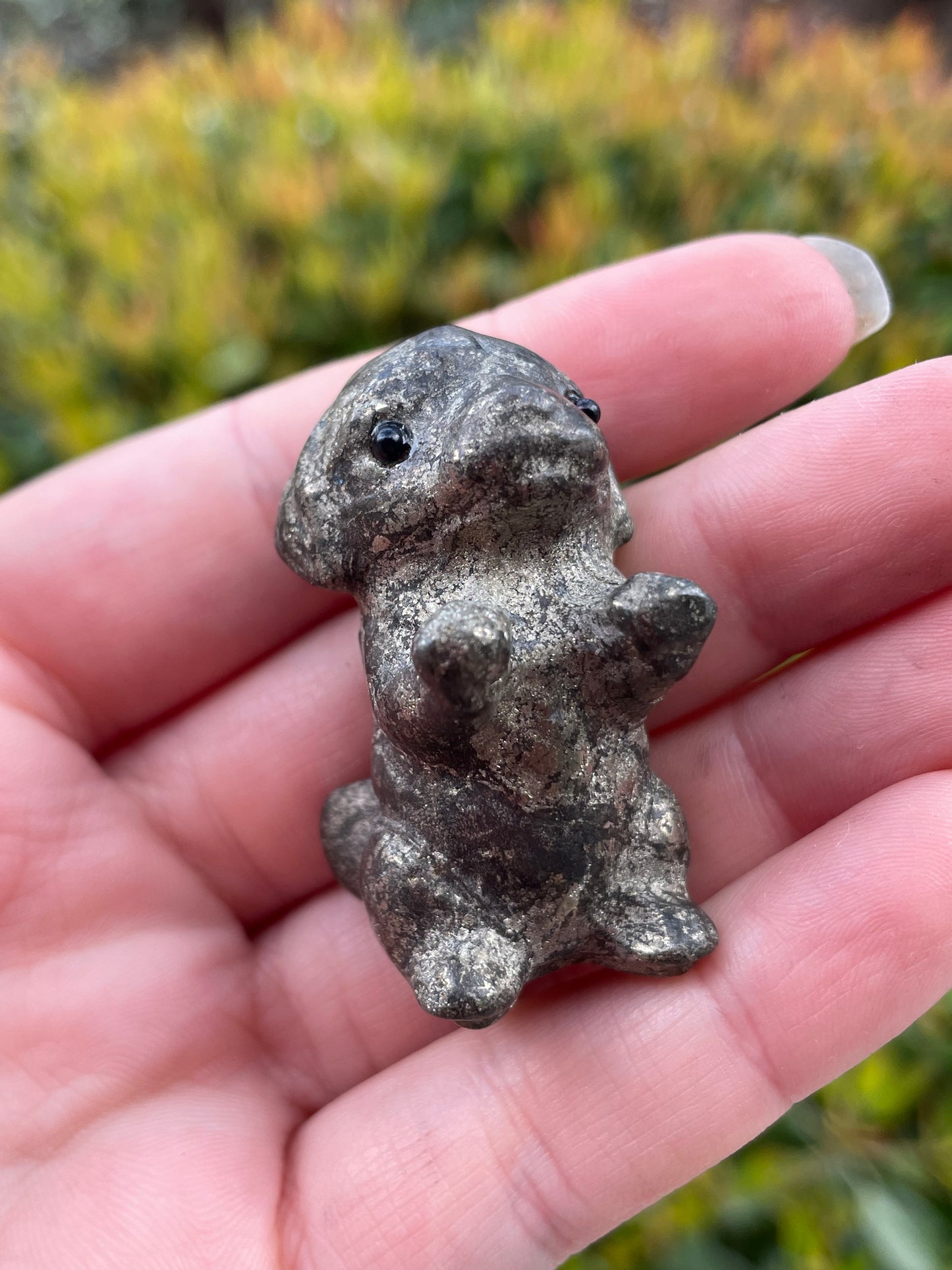 Pyrite Dog Carvings