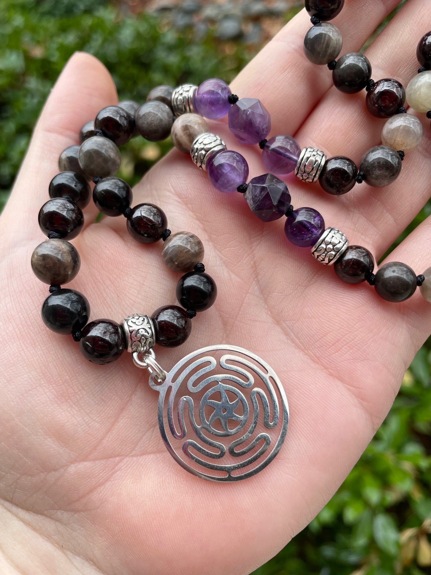 Hekate Devotional Crystal Talisman Necklace 🌙