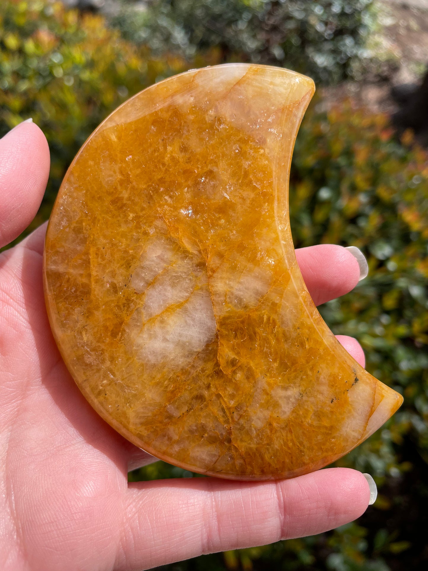 Golden Healer Quartz Moon Crystal Slabs