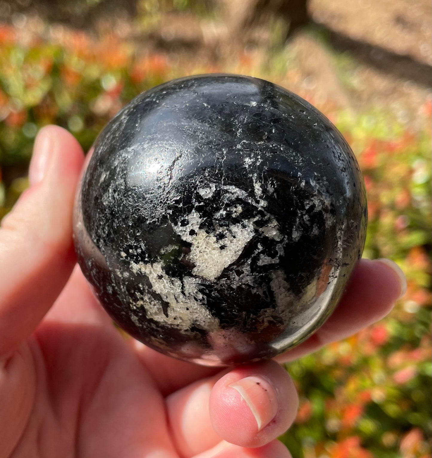 Black Tourmaline Crystal Sphere