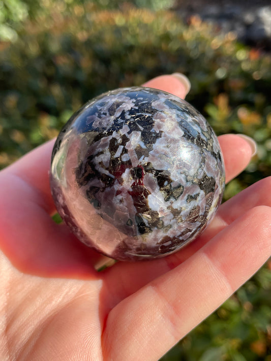 Indigo Gabbro “Merlinite” Crystal Sphere