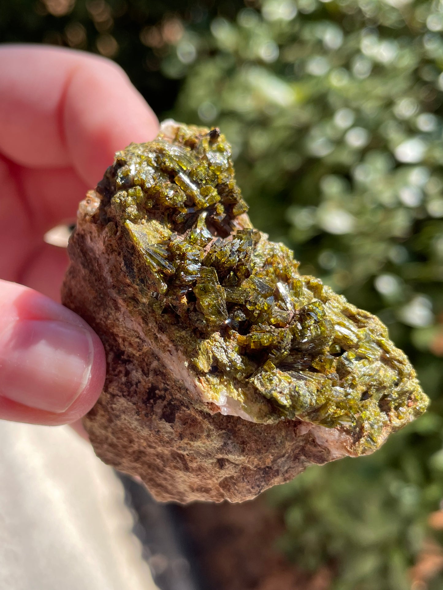 Fairy Quartz - Quartz with Epidote Crystal