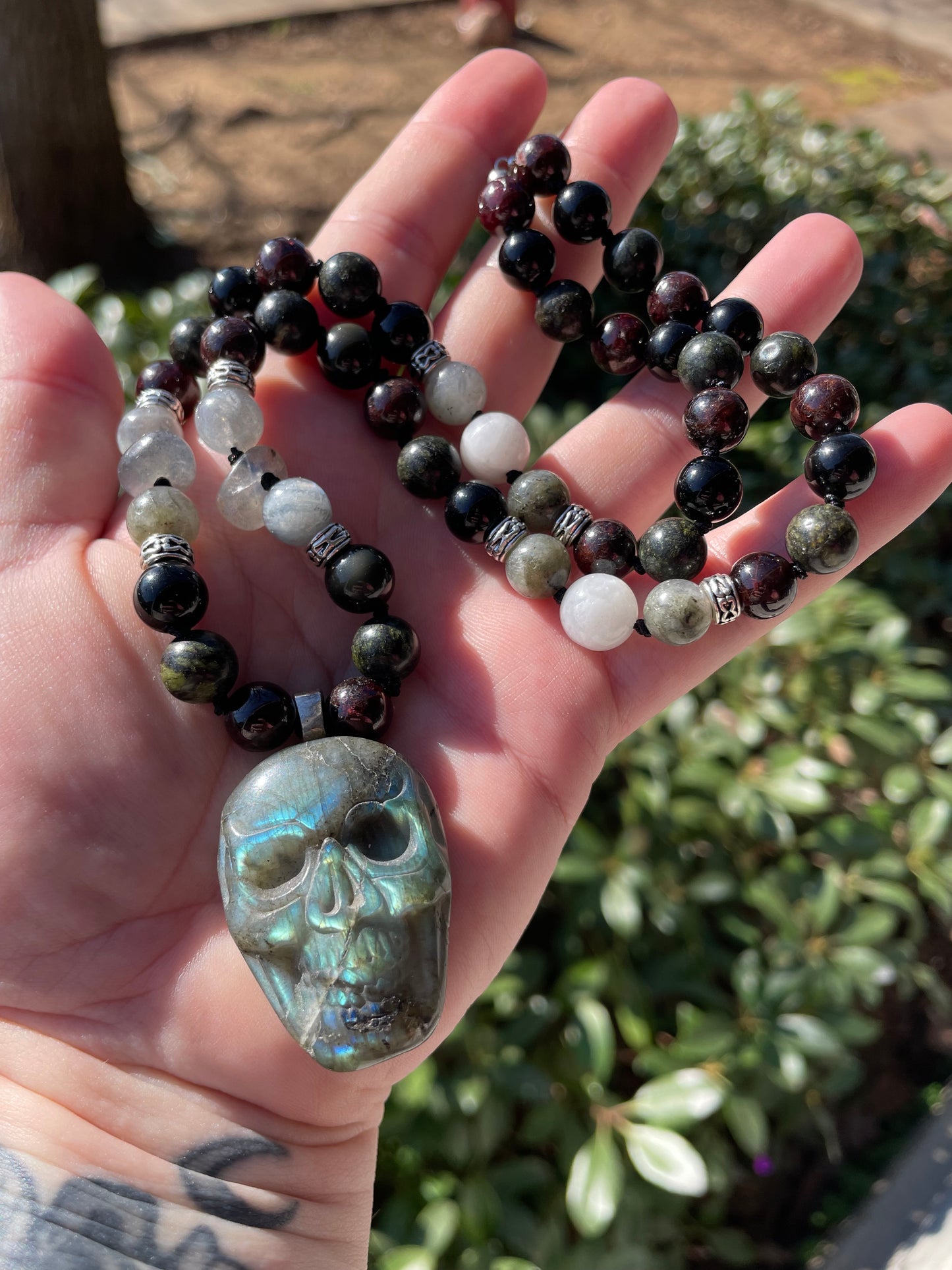 Transformation + Empowerment Crystal Skull Talisman Necklace