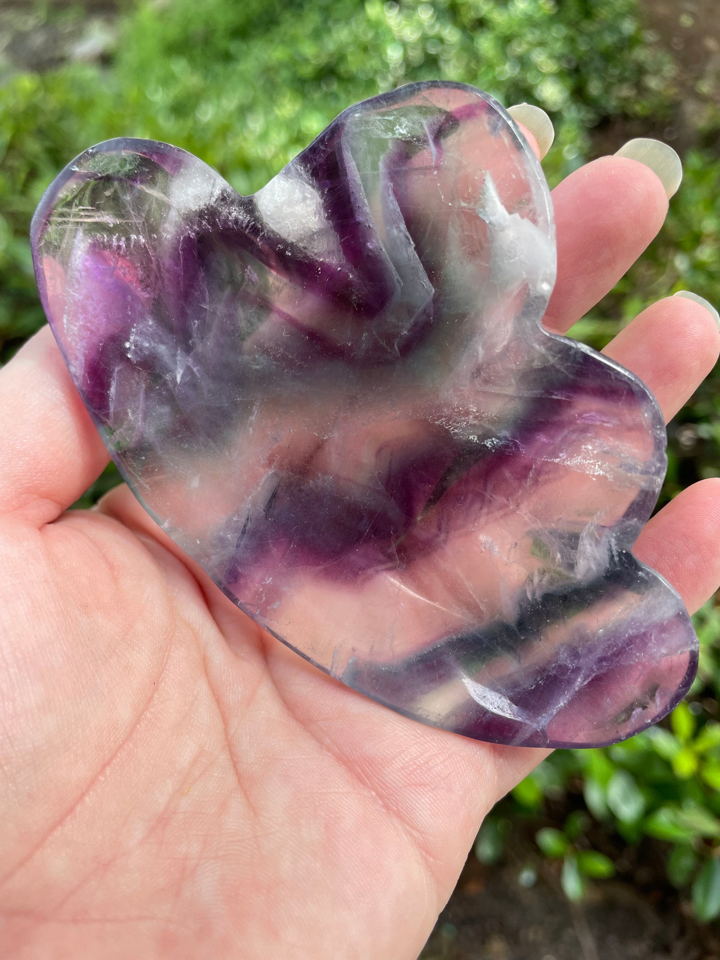 Rainbow Fluorite Cloud Crystal Dish