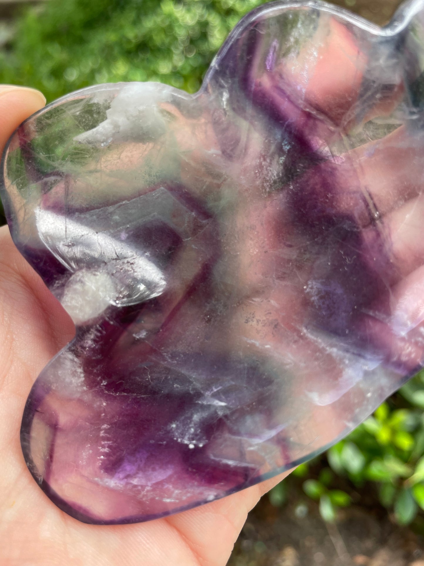 Rainbow Fluorite Cloud Crystal Dish