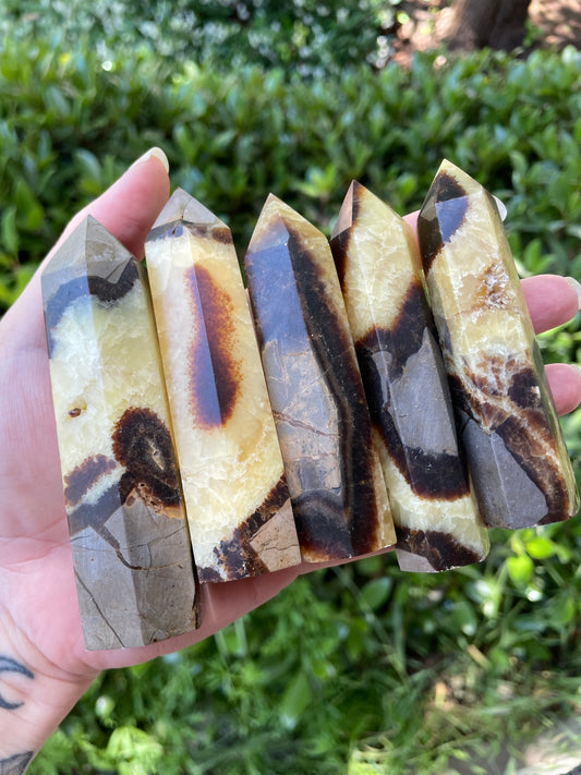 Septarian Agate Crystal Towers