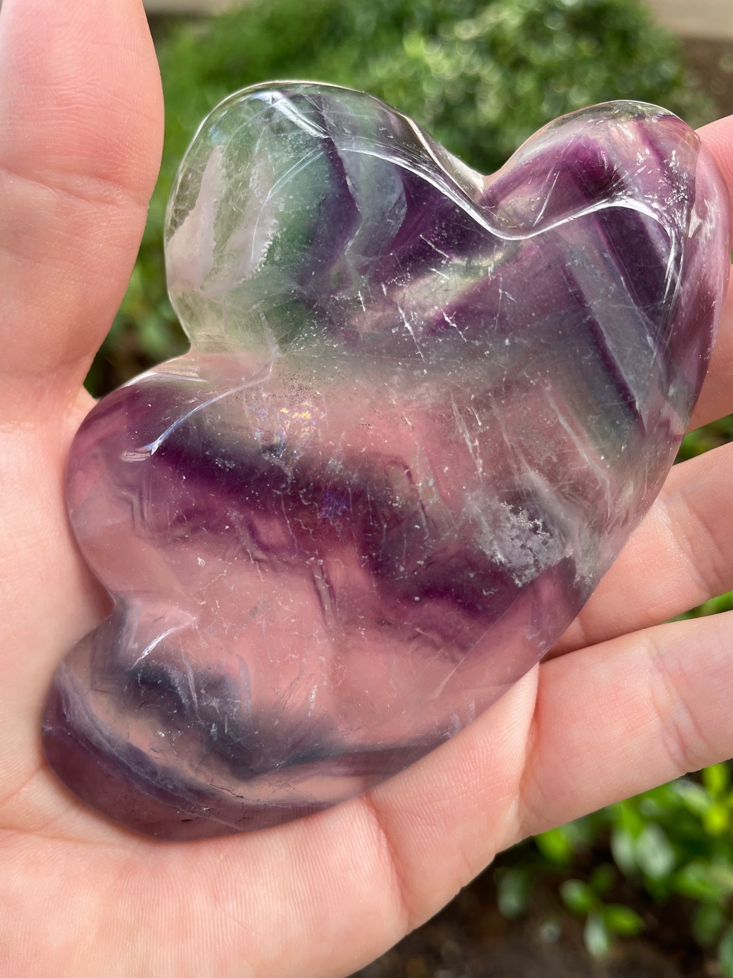 Rainbow Fluorite Cloud Crystal Dish