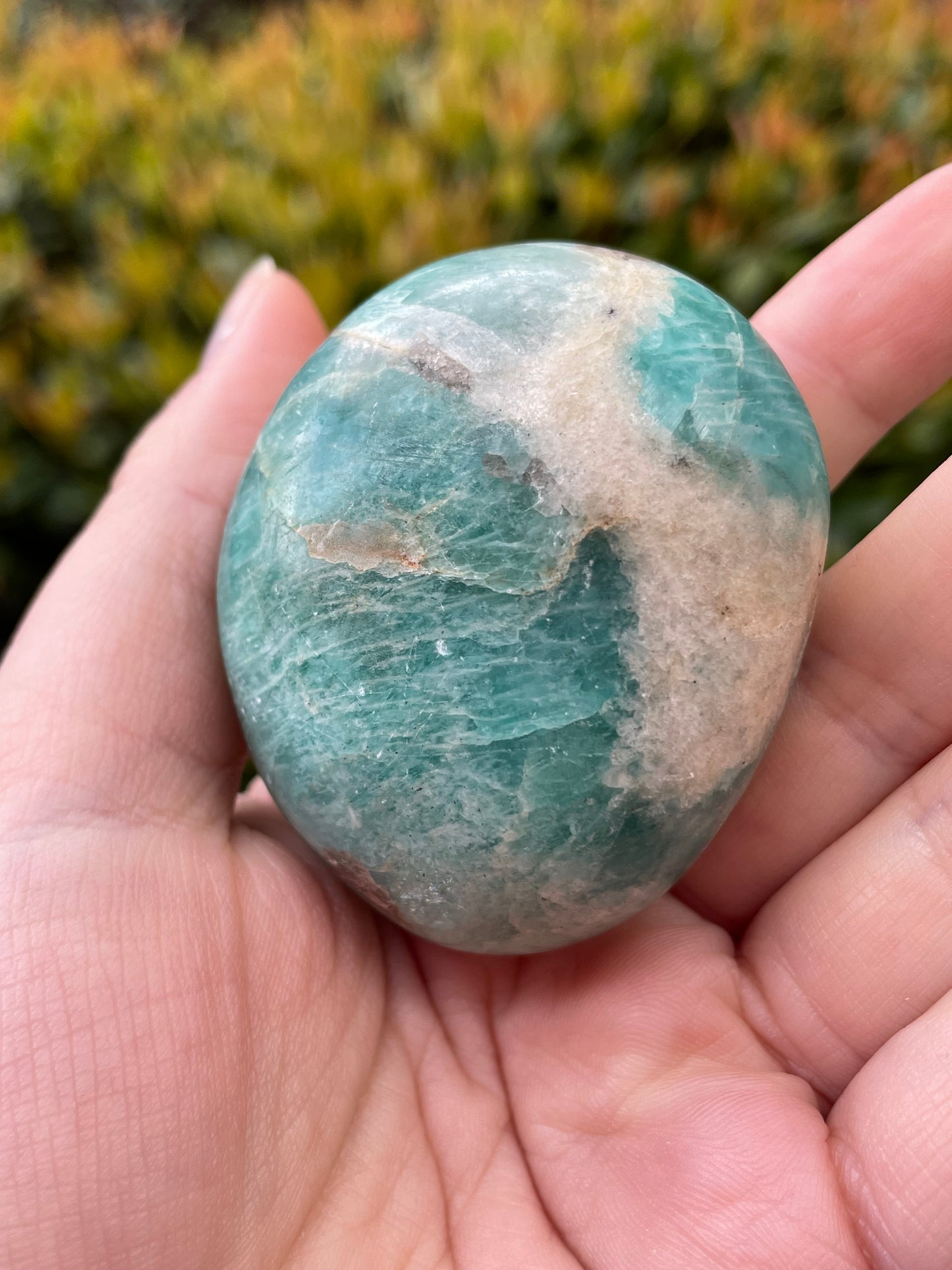 Amazonite Crystal Palm Stones