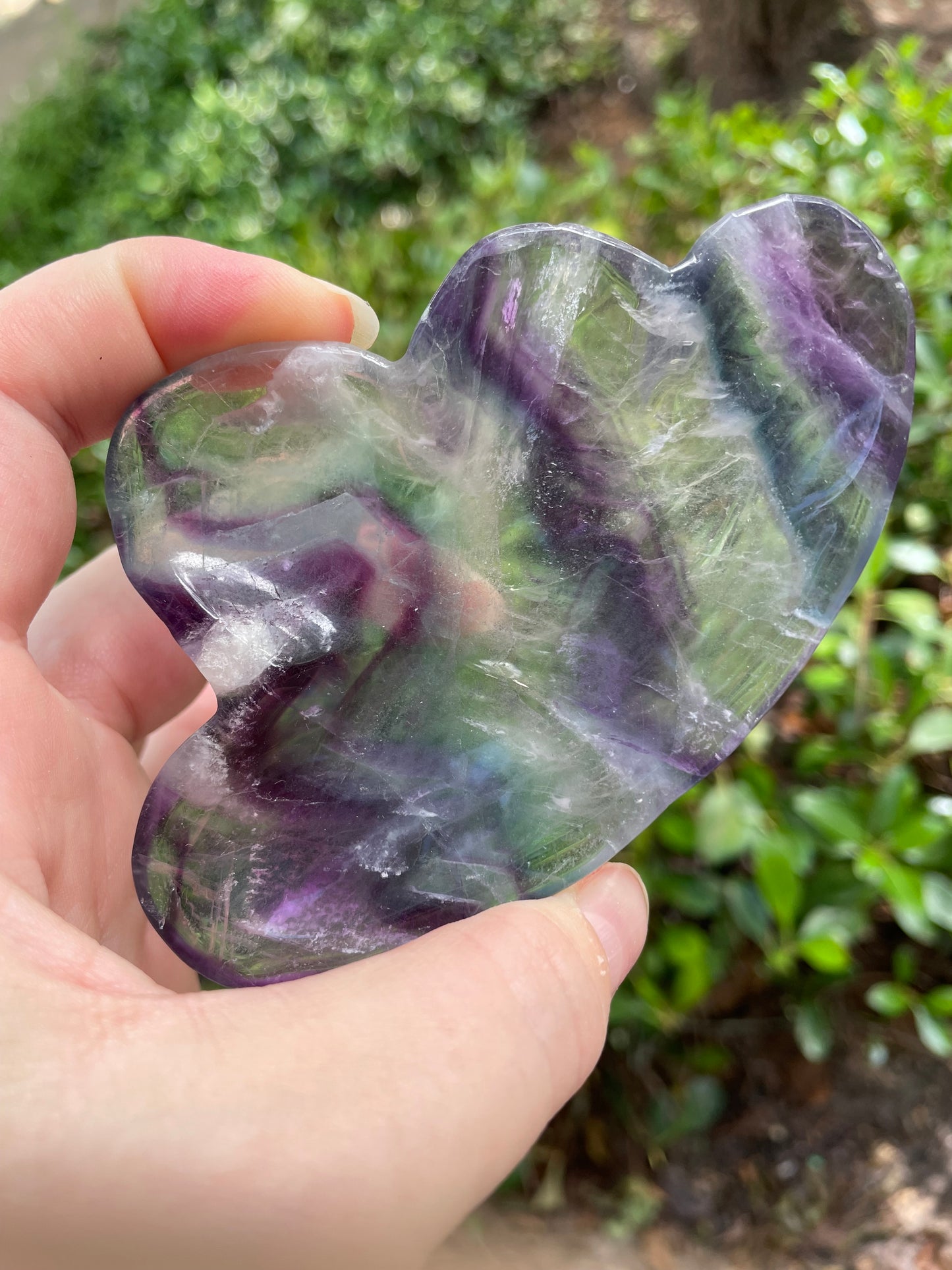 Rainbow Fluorite Cloud Crystal Dish