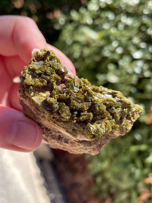 Fairy Quartz - Quartz with Epidote Crystal