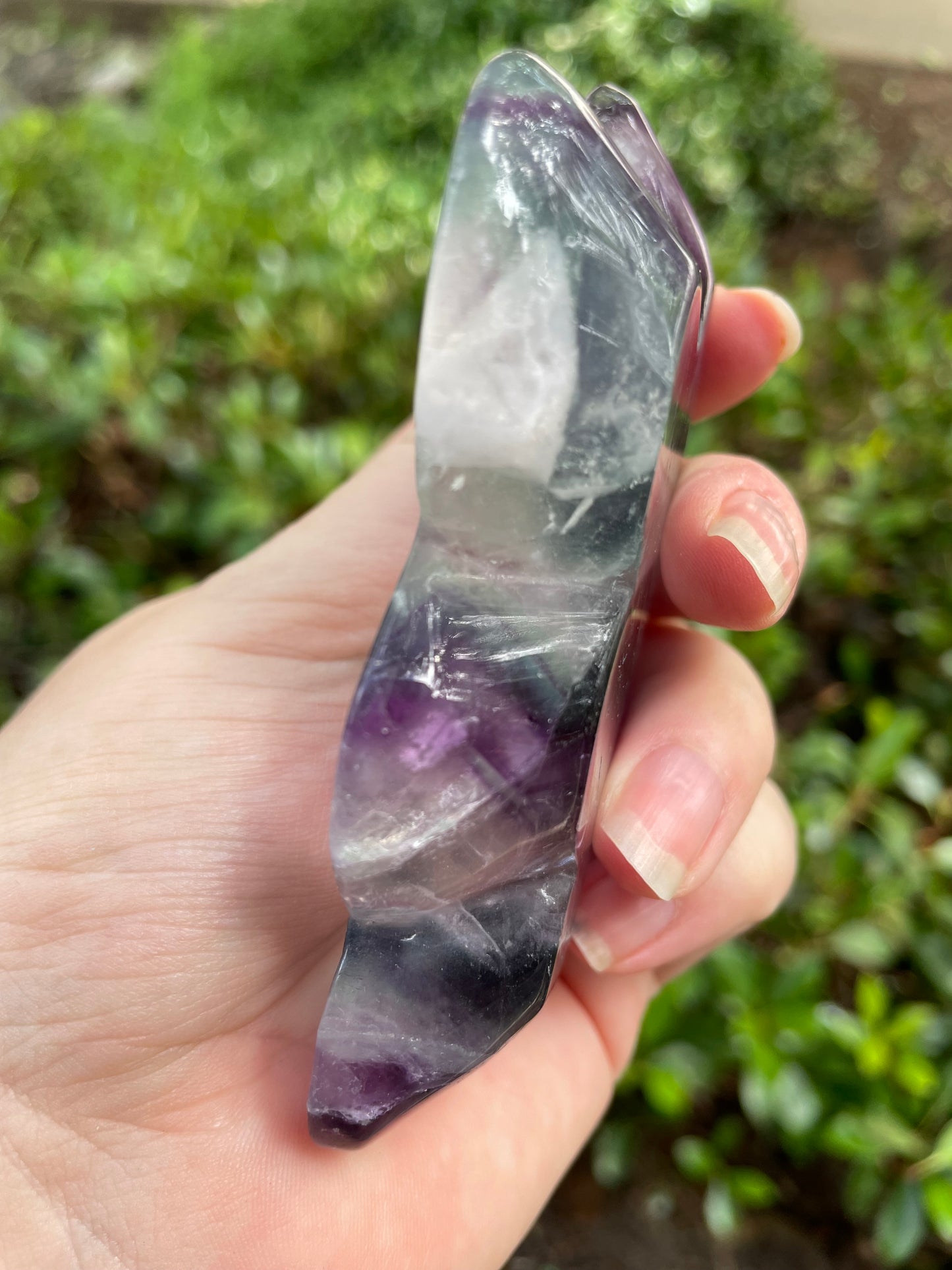 Rainbow Fluorite Cloud Crystal Dish