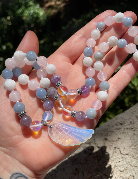 Archangel Support & Guidance Crystal Necklace 🪽