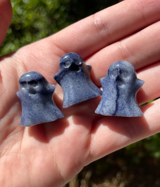 Small Blue Aventurine Ghosts