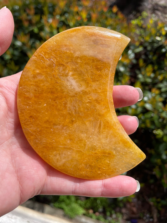 Golden Healer Quartz Moon Crystal Slabs