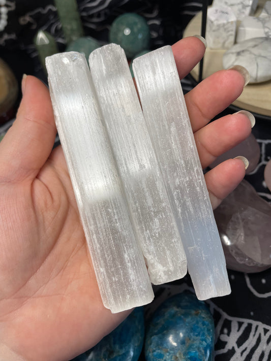 Satin Spar Selenite Sticks